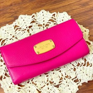 MICHAEL Michael Kors Fuschia Slim Flap Wallet